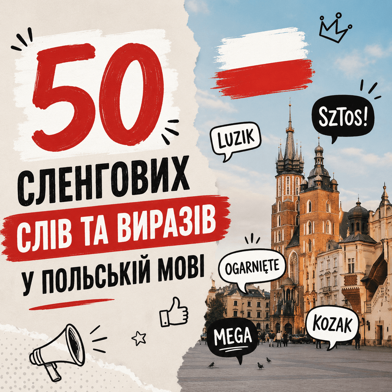 50 сленгових слів та виразів у польській мові