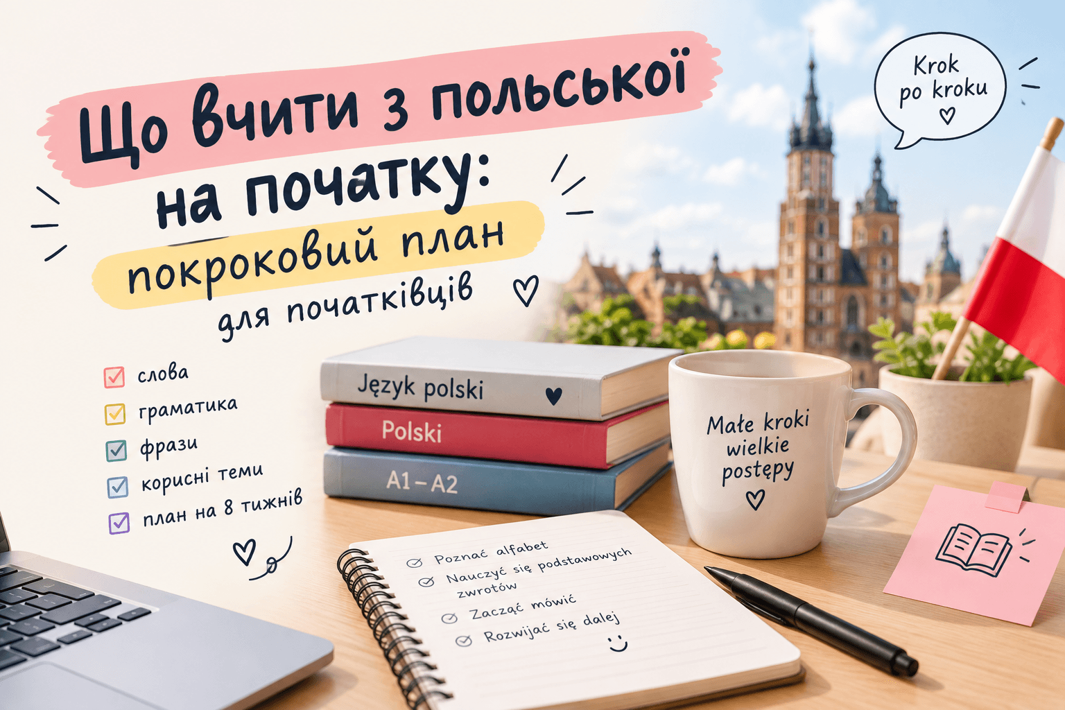 Що вчити з польської на початку: покроковий план для початківців
