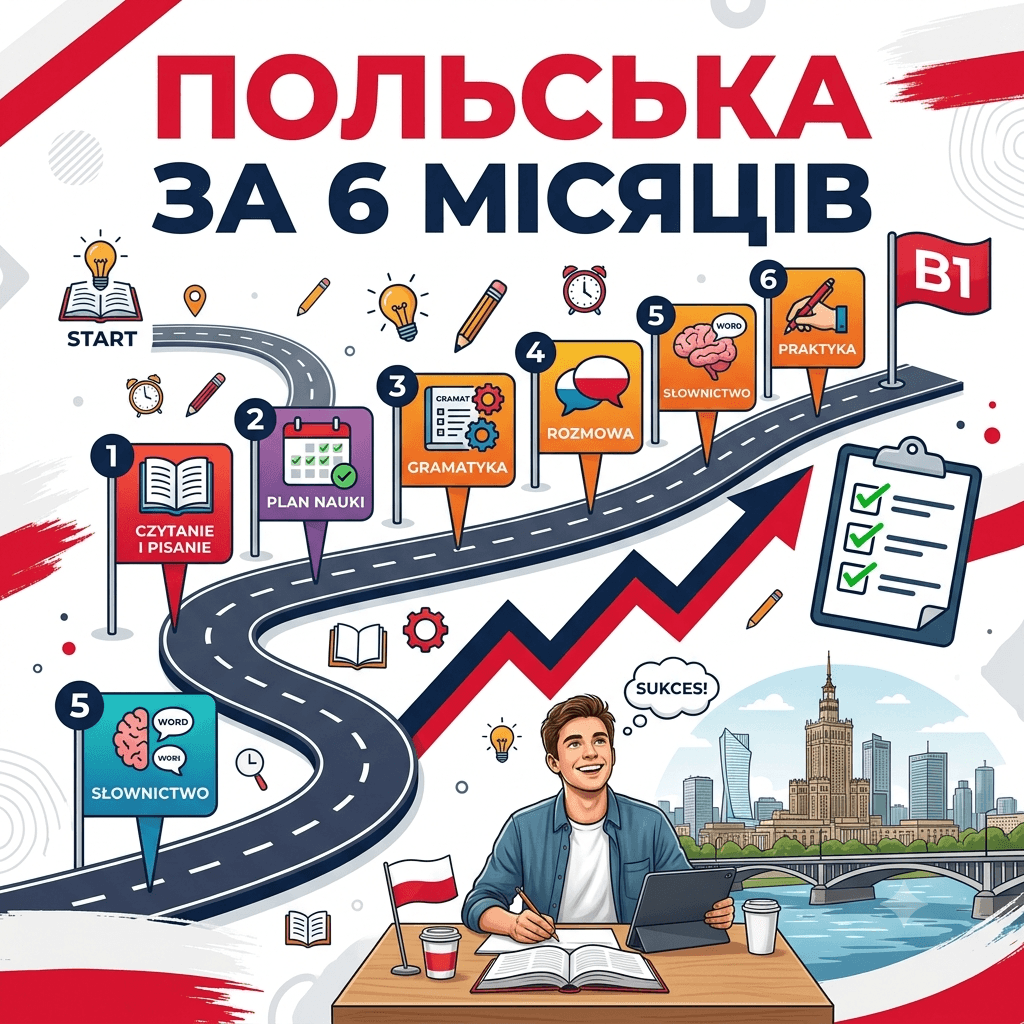 Як досягти результату за півроку у вивченні польської мови: покроковий план по темах