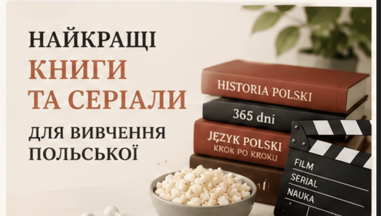 Найкращі книги та серіали для вивчення польської